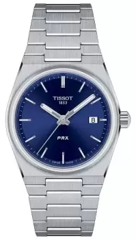 image of Tissot T1372101104100 PRX 35mm Blue Dial Stainless Steel Watch