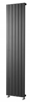 Image of Wickes Haven Flat Panel Vertical Designer Radiator - Anthracite 1800 x 435 mm