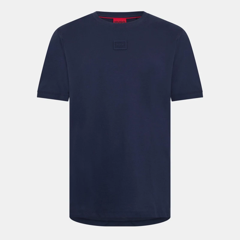 Image of Hugo Mens Regular Fit T-Shirt Dark Blue male S