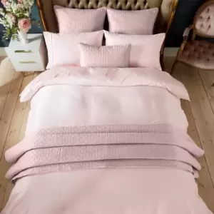 Image of Ted Baker 250 Thread Count Plain Dye Kingsize Duvet Cover, Soft Pink