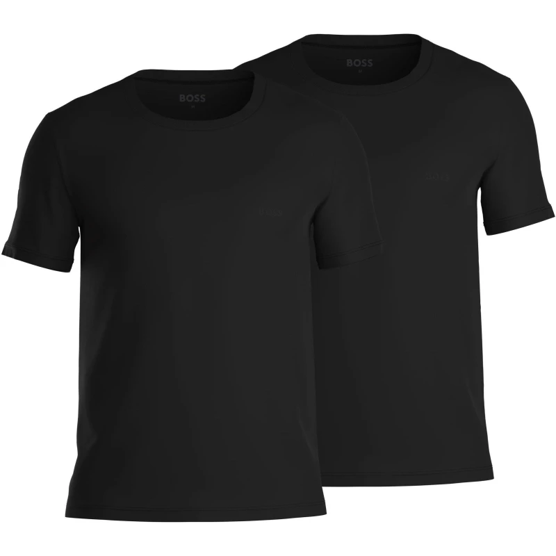 Image of Boss Two pack Crew Neck Comfort Body Shirts - Black 2XL