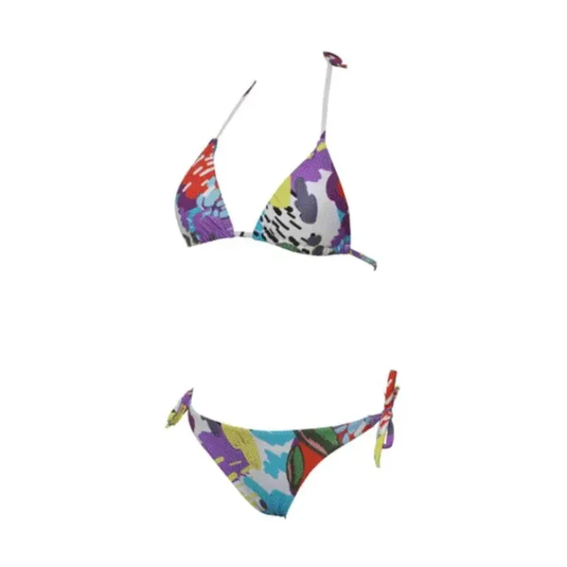 Image of 2 Piece swimsuit For Her Arena Allover Triangle Blanc Female 46
