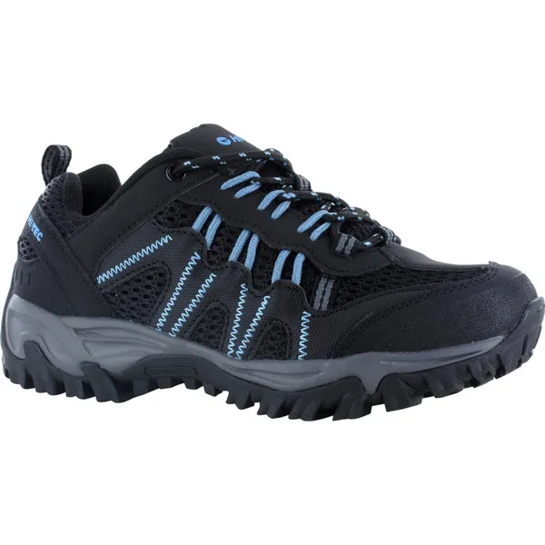 Image of Hi Tec Womens Jaguar Lightweight Walking Shoes UK Size 4 (EU 37) Black HIT095-BLACK-4