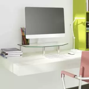 Image of Vidaxl Monitor Stand 45X26X8.6cm Transparent Glass