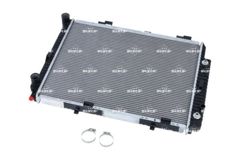 Image of NRF 58098 Engine radiator EASY FIT Brazed cooling fins, Aluminium, with mounting parts Aluminium Radiator,engine cooling (470)