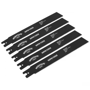 Image of Worksafe WPS1002 Pipe Saw Blade 200 x 25 x 1.7mm 8tpi - Pack of 5