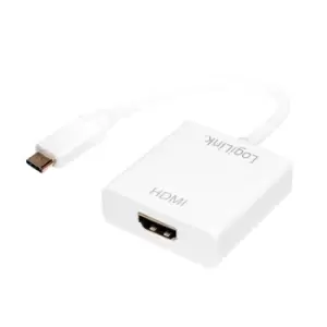Image of LogiLink USB-C/HDMI USB graphics adapter 1920 x 1080 pixels White