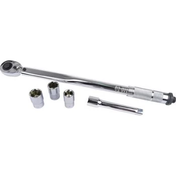 image of Brueder Mannesmann M18300 Torque wrench set Forward/reverse ratchet 1/2 (12.5 mm) 40 - 210 Nm