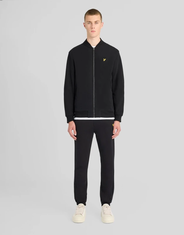 Image of Lyle & Scott Mens Sports Loopback Cotton Joggers Jet Black
