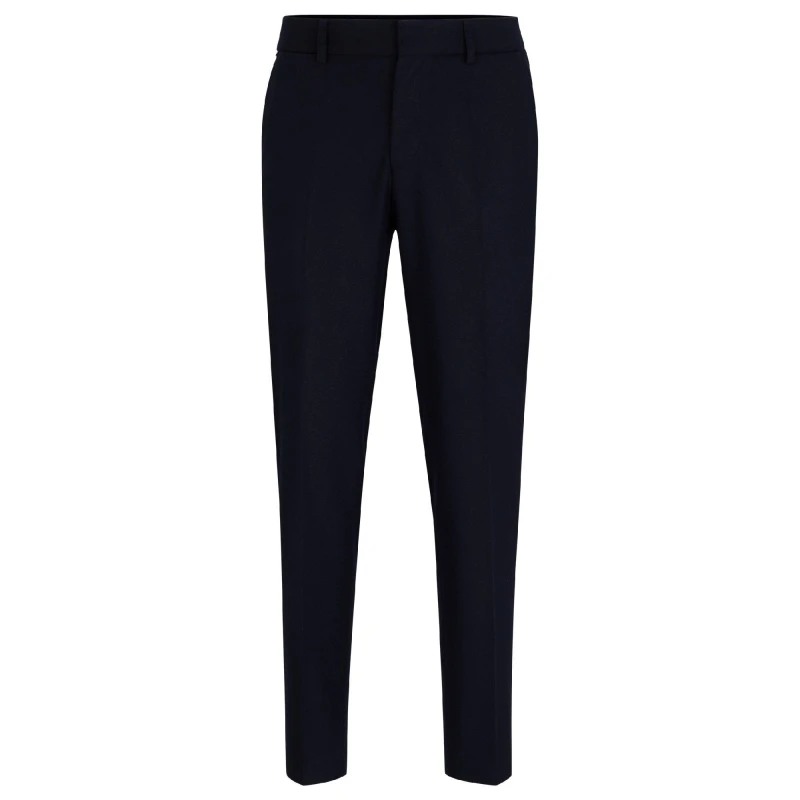 Image of Boss Mens P Genius Cw Straight Leg Trousers Dark Blue male 28