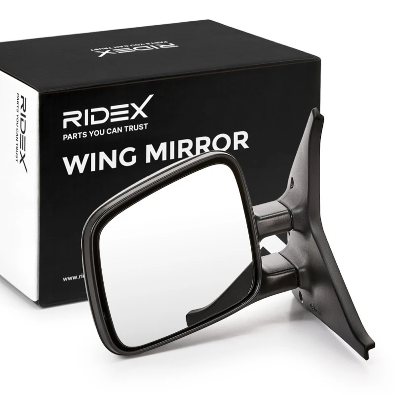 Image of RIDEX 50O0012 Wing mirror Left, black, Manual, adjustable Outside Mirror (50)