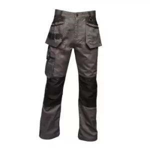 Image of Regatta Mens Incursion Work Trousers (30R) (Iron Grey)