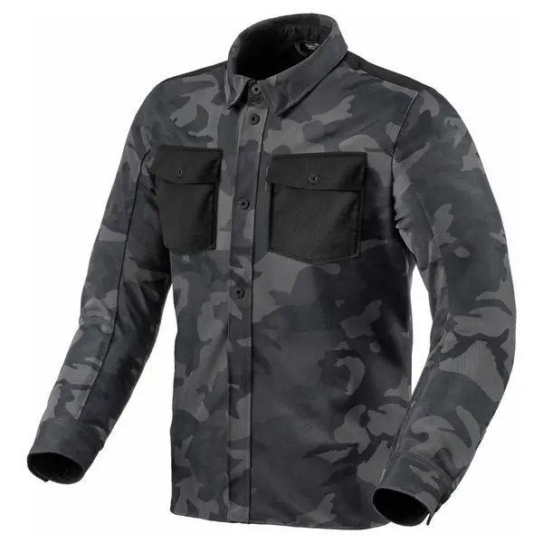 Image of REV'IT! Overshirt Tracer Air 2 Jacket Camo Dark Gray Size L