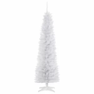 Image of Slim White Artificial Christmas Tree 180cm