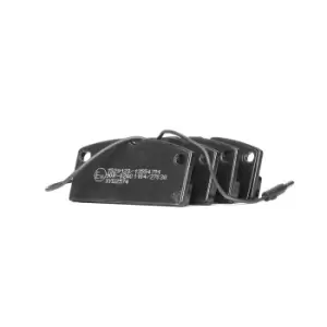 Image of RIDEX Brake pad set 402B1248 Brake pads,Brake pad set, disc brake AIXAM,LIGIER,PIAGGIO,400 Schragheck,A.741 Schragheck,500 Schragheck,A.721 Schragheck