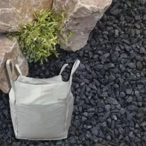 image of Stylish Stone Onyx Stone Chippings Black - Bulk Bag 750kg