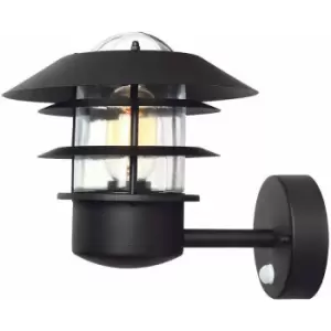 image of Outdoor IP44 Wall Light Sconce Black LED E27 60W Bulb Outside External d01147