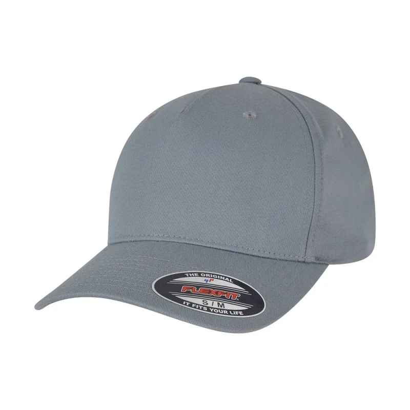 Image of Flexfit Mens 5 Panel Cap in Dark Olive Dark Olive Male One Size