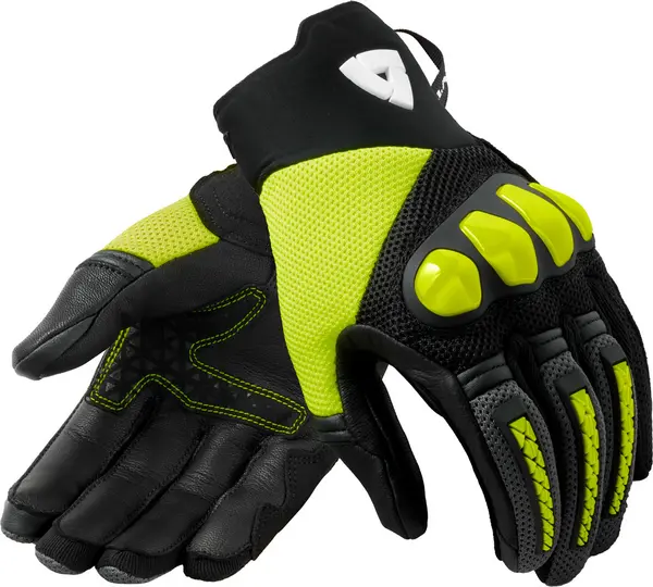 Image of REV'IT! Gloves Speedart Air Black Neon Yellow Size XL