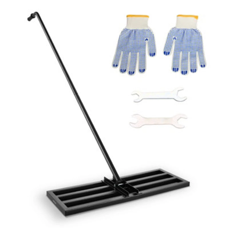 Image of Vonhaus Lawn Levelling Rake 2M, Leveller For Grass, Gardens, Farm Land, Golf Courses & More, Mix Soil/fertilizes, Break Up Sand