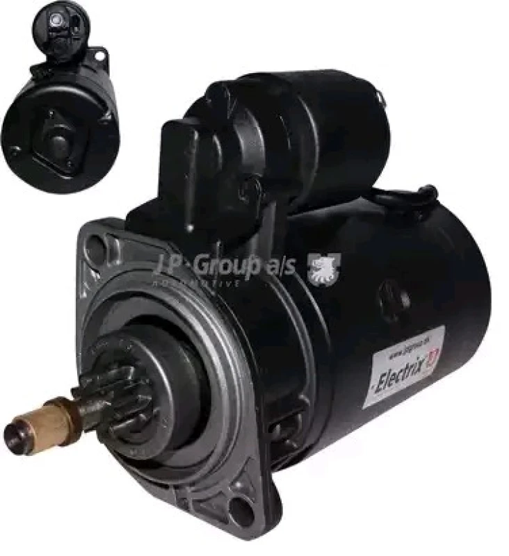 Image of JP GROUP 1190309600 Starter motor CLASSIC, 1,7kW, 12V, Number of Teeth: 9 Starter (2)