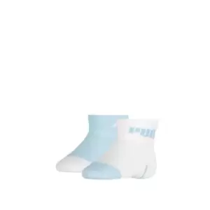 image of Puma 2 Pack Logo Socks Baby - Blue