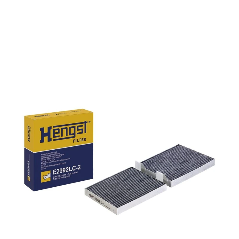 Image of HENGST FILTER E2992LC-2 Pollen filter Activated Carbon Filter Filter,interior air (424)