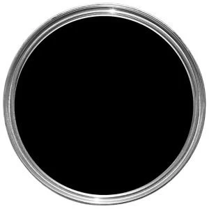 Image of Fortress One coat Black Satin Wood metal Paint 0.25L