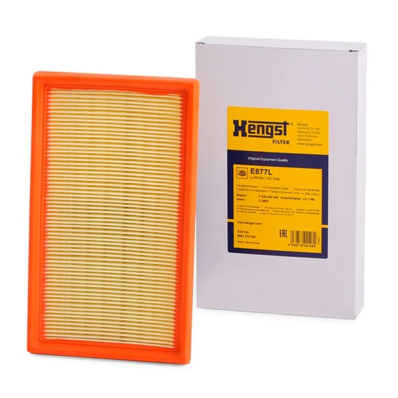 Image of Air filter HENGST FILTER E877L