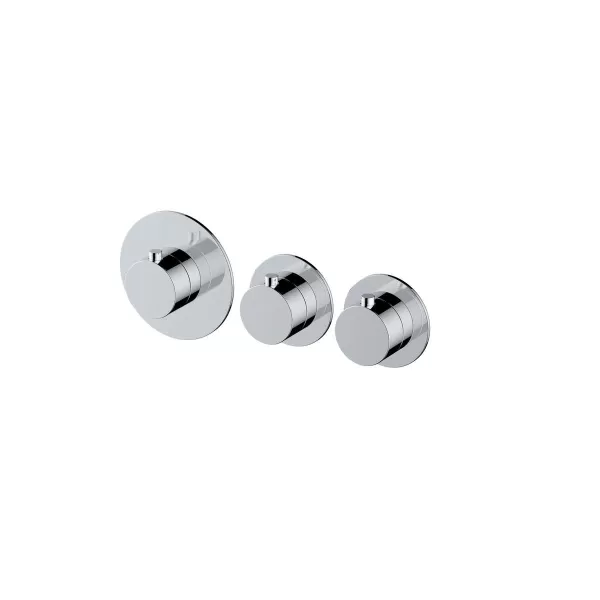 Image of RAK Petit Round Concealed Thermostatic Valve - Chrome