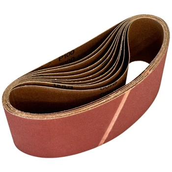 Image of Worksafe WSB62100 Sanding Belt 100 x 620mm 100Grit - Pack of 10