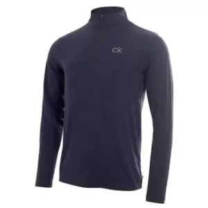 Image of Calvin Klein Golf Newport Zip Top - Blue