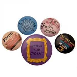 Image of Friends Button Badge Set