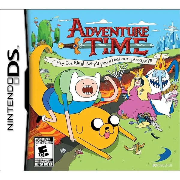 image of Adventure Time Hey Ice King Why'd you Steal our Garbage Nintendo DS Game