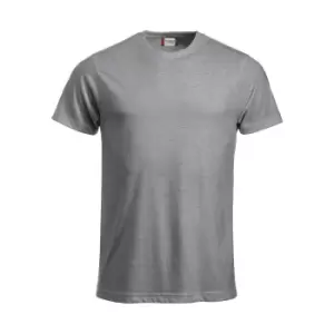 Image of Clique Mens New Classic Melange T-Shirt (4XL) (Grey Melange)