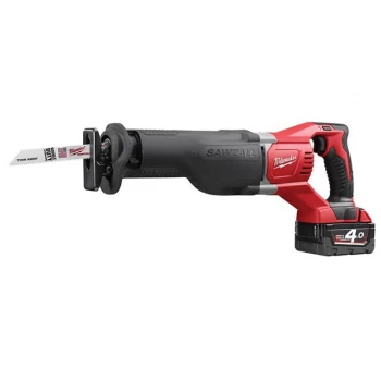 image of Milwaukee Power Tools M18BSX-402C Reciprocating Saw 18V 2 x 4.0Ah Li-ion