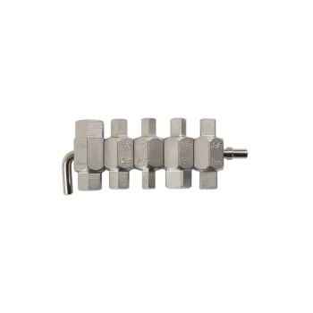 image of Drain Plug Key Set - 5 Piece - 1580 - Laser