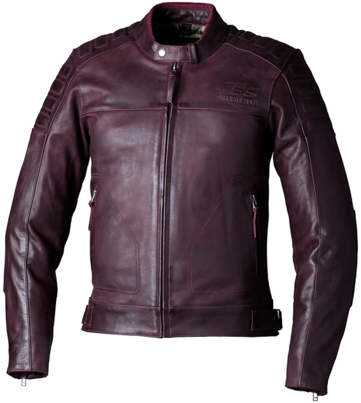 Image of RST Brandish 2 Isle Of Man TT Jacket Oxblood Size 42