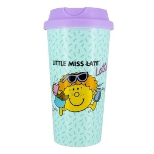 image of Mr. Men And Little Miss - Little Miss Latte Plastic Travel Mug