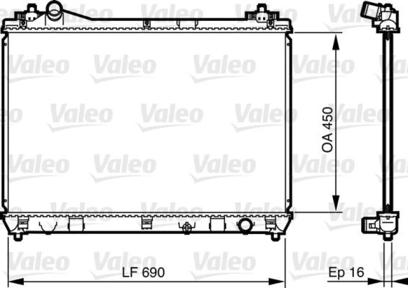 Image of Engine radiator VALEO 735433