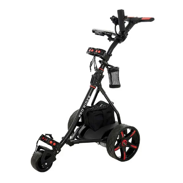 Image of Pro Rider Leisure 36 Hole Electric Golf Trolley - Black & Red EX09022