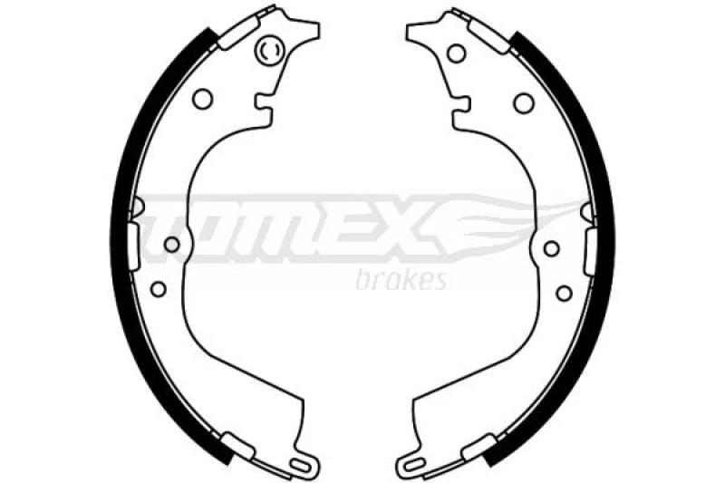 Image of TOMEX brakes Brake Shoe Set TOMEX brakes TX 21-55