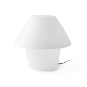 image of Versus 1 Light Outdoor Floor Lamp White IP44, E27