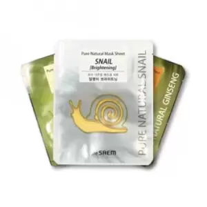 Image of The Saem - Pure Natural Mask Sheet - Snail Brightening - 1pc