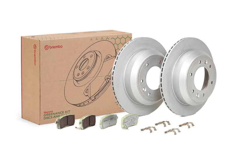 Image of BREMBO Brake discs and pads set BREMBO KT 10 020