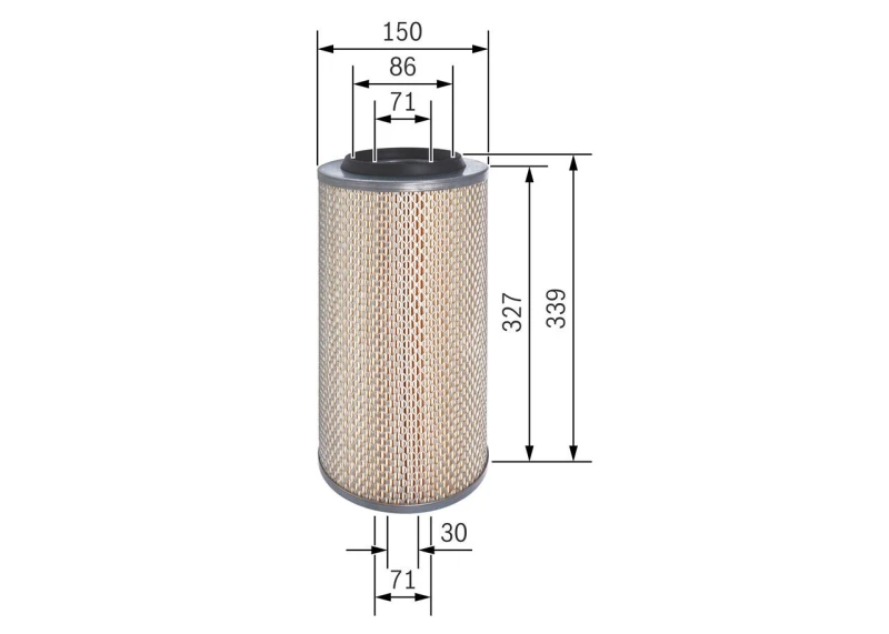 Image of Bosch F 026 400 322 Air filter Filter Insert Air Filter (8)
