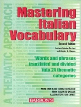 Image of Mastering Italian Vocabulary Paperback