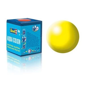 Image of Aqua luminous yellow silk