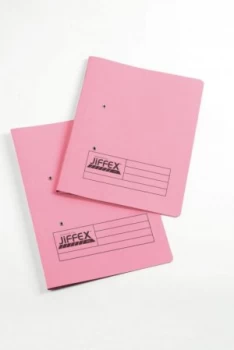 Image of Rexel Jiffex A4 Transfer File Pink PK50
