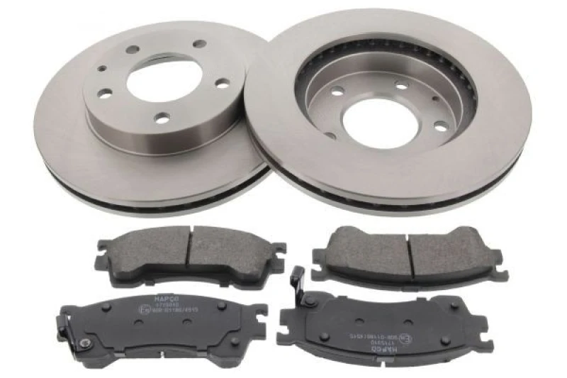 Image of MAPCO 47511 Brake disc and pads set Front Axle, Brake Disc Type: Vented Brake Set,disc brakes (3405)